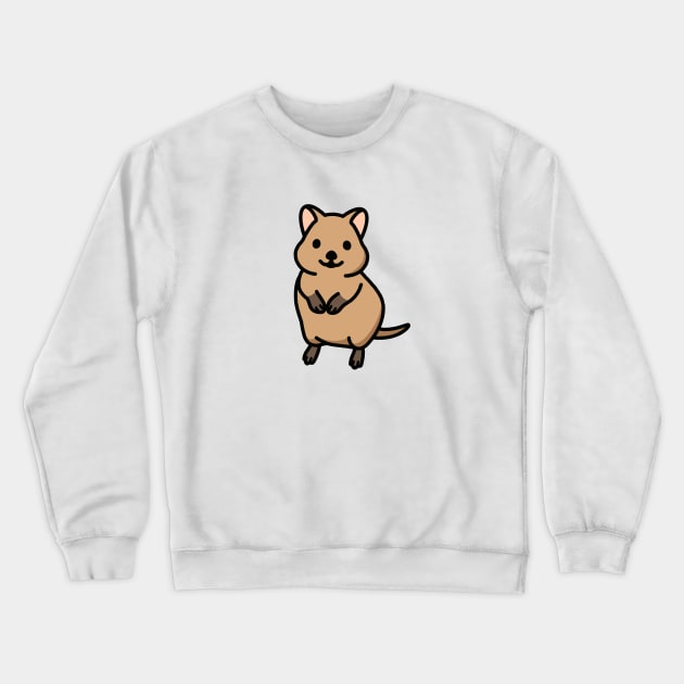 Quokka Crewneck Sweatshirt by littlemandyart